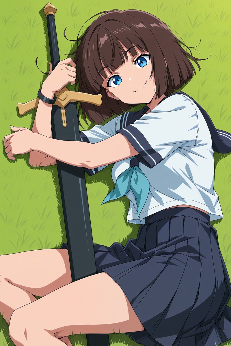 AIイラスト まやちゃんと相棒