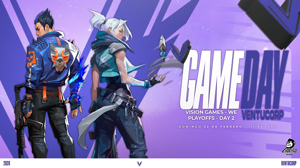 🚨 PLAYOFFS DAY 2 🚨

🏆 <a href="/_Vision_Games/">Vision Games</a>
 Winter Edition – Lower Bracket Run

💜 VentuCorp Main

⏰ 11:00h – LB Round 2

Si ganamos…
⏰ 12:00h – LB Round 3
⏰ 13:00h – LB Round 4
⏰ 14:00h – LB Round 5
⏰ 15:00h – LB Round 6
⏰ 16:00h – GRAND FINAL 👑

Maratón activada.
Hoy se