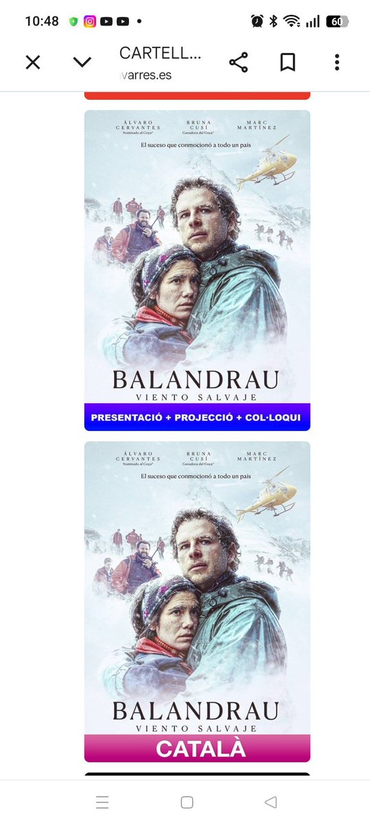 Un exemple clar. Balandrau, catalana, en català i d'interès català. Les millors franges horàries als cinemes per la versió doblada en castellà. No ens autoconcedim cap opció.