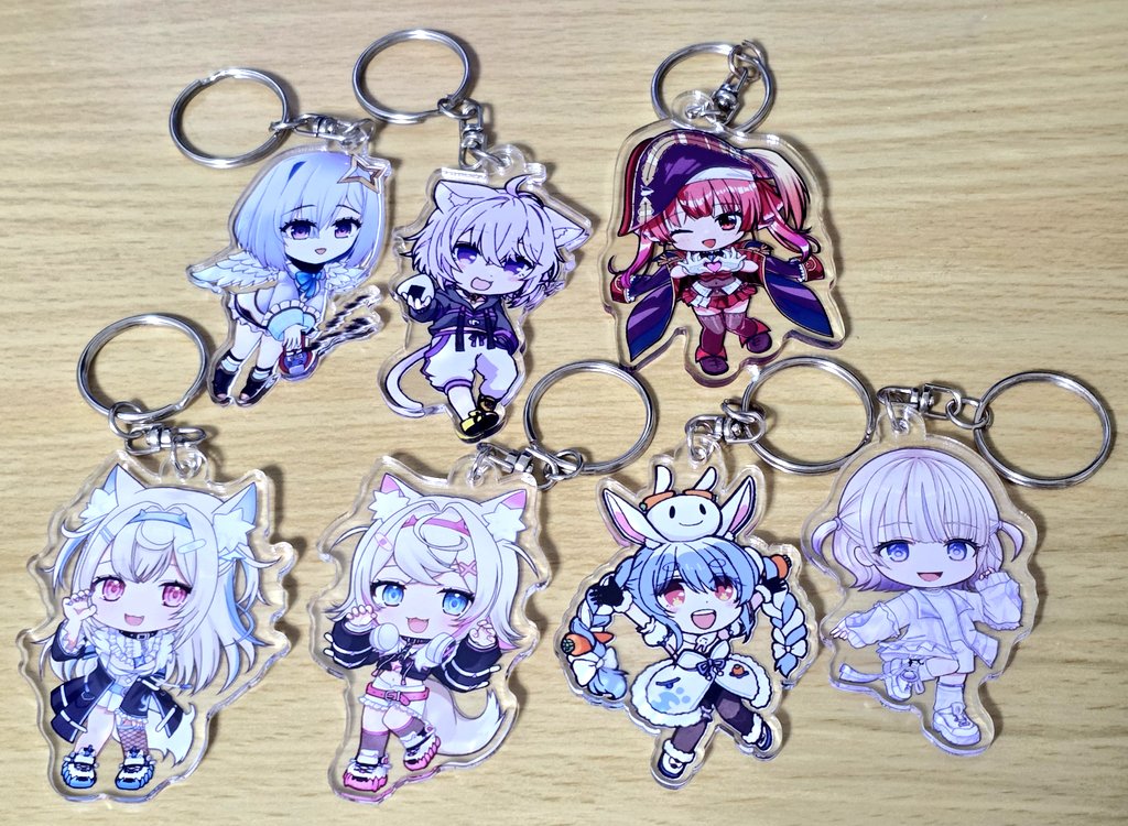 同人サークルNoName?さんで今回もホロライブのキーホルダー買えて満足