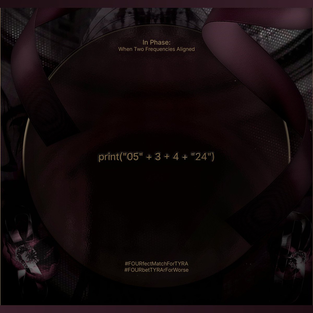 VoieNouvelle's tweet photo. ⠀ ⠀ ⠀
⠀
⠀ ⠀ ⠀ ⠀ ⠀ ⠀ ❪ ⠀ IN PHASE ⠀❫
⠀ ⠀ ⠀When Two Frequencies Aligned
⠀
⠀ ⠀ ⠀ ⠀   [ GAME 2 ]  :  ITEM #3
⠀
⠀ ⠀ ⠀⠀#FOURfectMatchForTYRA
⠀ ⠀ ⠀⠀#FOURbetTYRArForWorse
⠀
⠀ https://t.co/aBmz5i8oWA