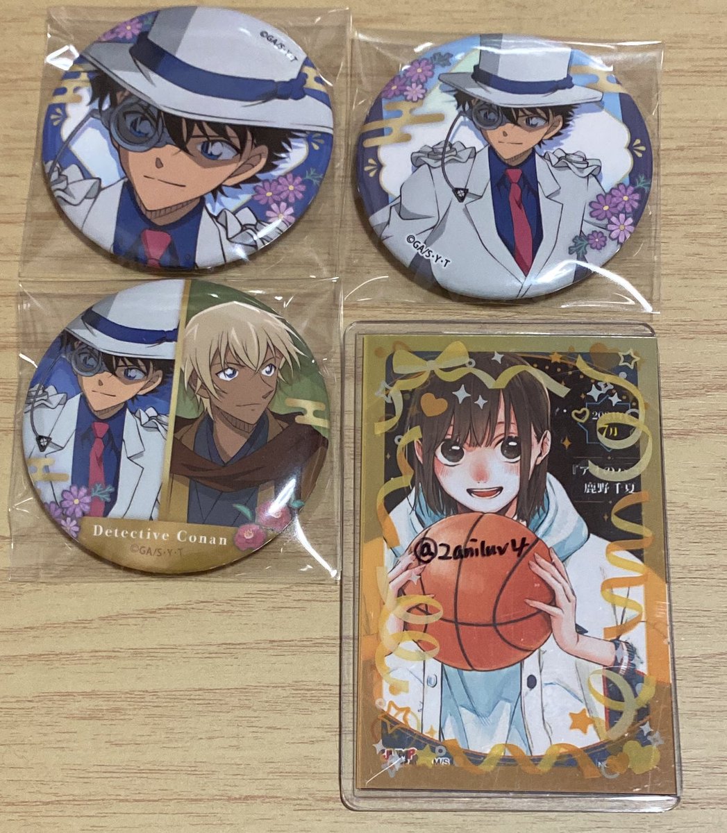 交換 名探偵コナン 秋の華和装 缶バッジ 譲 写真の物 怪盗キッド 安室