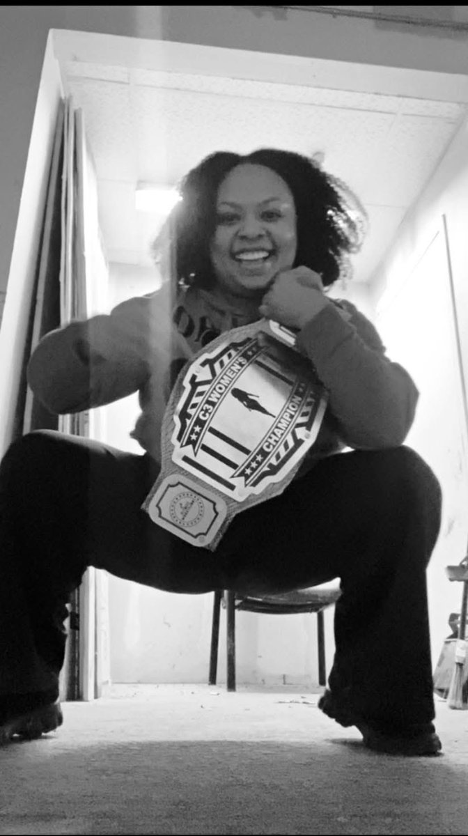 ReneeVanPeebles's tweet image. Again.
Some things never change.
@C3Ultimate 
#StillChamp
#prowrestling 
#womenwrestling