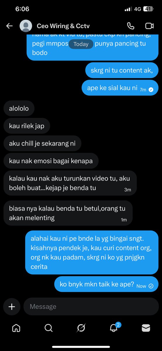 hcman_'s tweet photo. mnde sikit je nk panjgkn, hati2 gang, pencuri content ni mmg bnyk mkn taik https://t.co/SLxorMNe3w