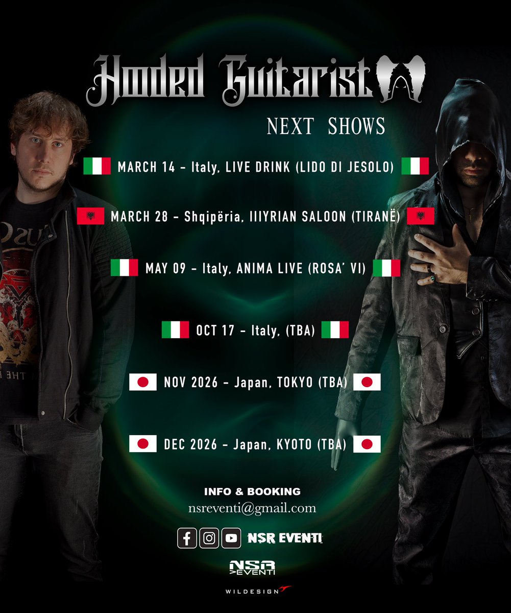 MarcoAngeloRock's tweet image. Upcoming #hoodedguitarist Gigs 🎸 
@CarlAnthonyLore