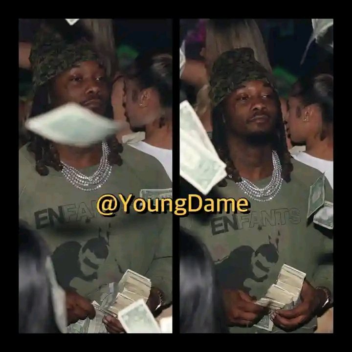 OBJIZZY's tweet image. #Offset spotted in the club looking unbothered after #CardiB &amp;amp; #StefonDiggs break up‼️👀😳