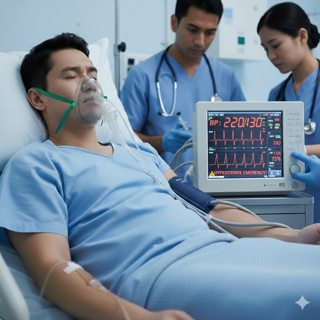 ZahoorAhmed1450's tweet photo. Hypertensive emergency with BP 220/130 mmHg. Drug of choice?

A) Oral Amlodipine
B) IV Labetalol
C) Hydrochlorothiazide
D) Atenolol https://t.co/CvIWXdXFd9