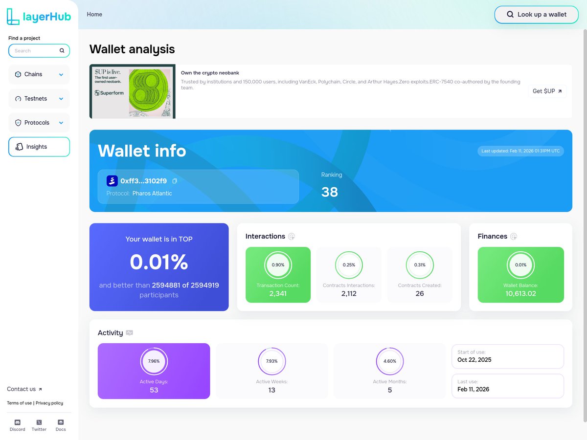 Sergey_0584's tweet image. Stay consistent. Stay ahead. 🌊
Daily check-ins = steady growth 🚀
Don’t miss your rewards — every day counts.
Level up, stack points, secure your top rank.
Set a reminder. Do your check-in. Repeat. 🔁
 #LayerHub #PharosAtlantic #Crypto #Airdrop #Web3