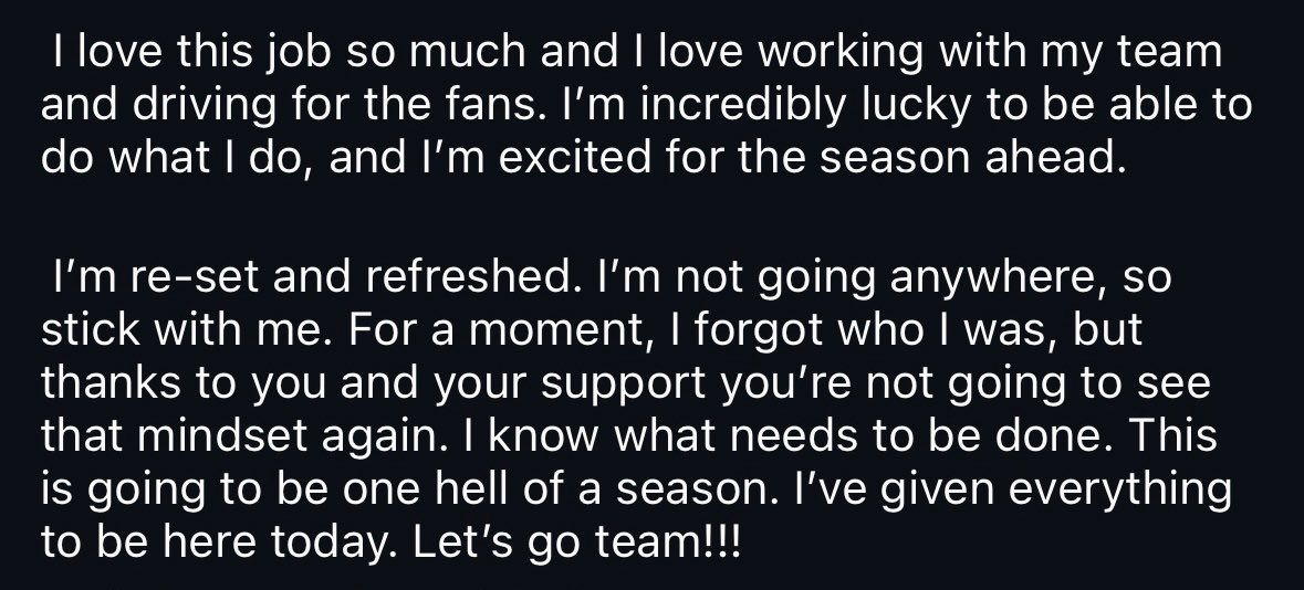 แค่สงสัย ว่าอะไรทำให้อินฟลูเอฟวันคนนั้นตั้งคำถาม และคิดว่าการที่ลูอีสเป็น produce f1 movie หรือมี rumors dating กับคิมเค มันคือสัญญาณว่าลูอีสแฮมิลตันเตรียมตัว exist ผันตัวไปเป็น sports celebrities แบบเดวิด ทั้งๆที่ตอนนี้ฮีก็เป็นอยู่ ต้องวางมือหรอถึงเป็นได้

Anyway