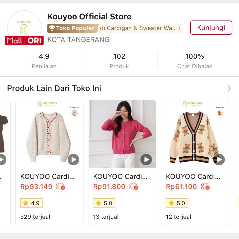 racuncune's tweet photo. Because of Cha Mu-hee, I went full detective mode scrolling Shopee for Korean-look knitwear 😭 And yes… I found the cutest low-budget gems 💖 https://t.co/iB3MieplIS