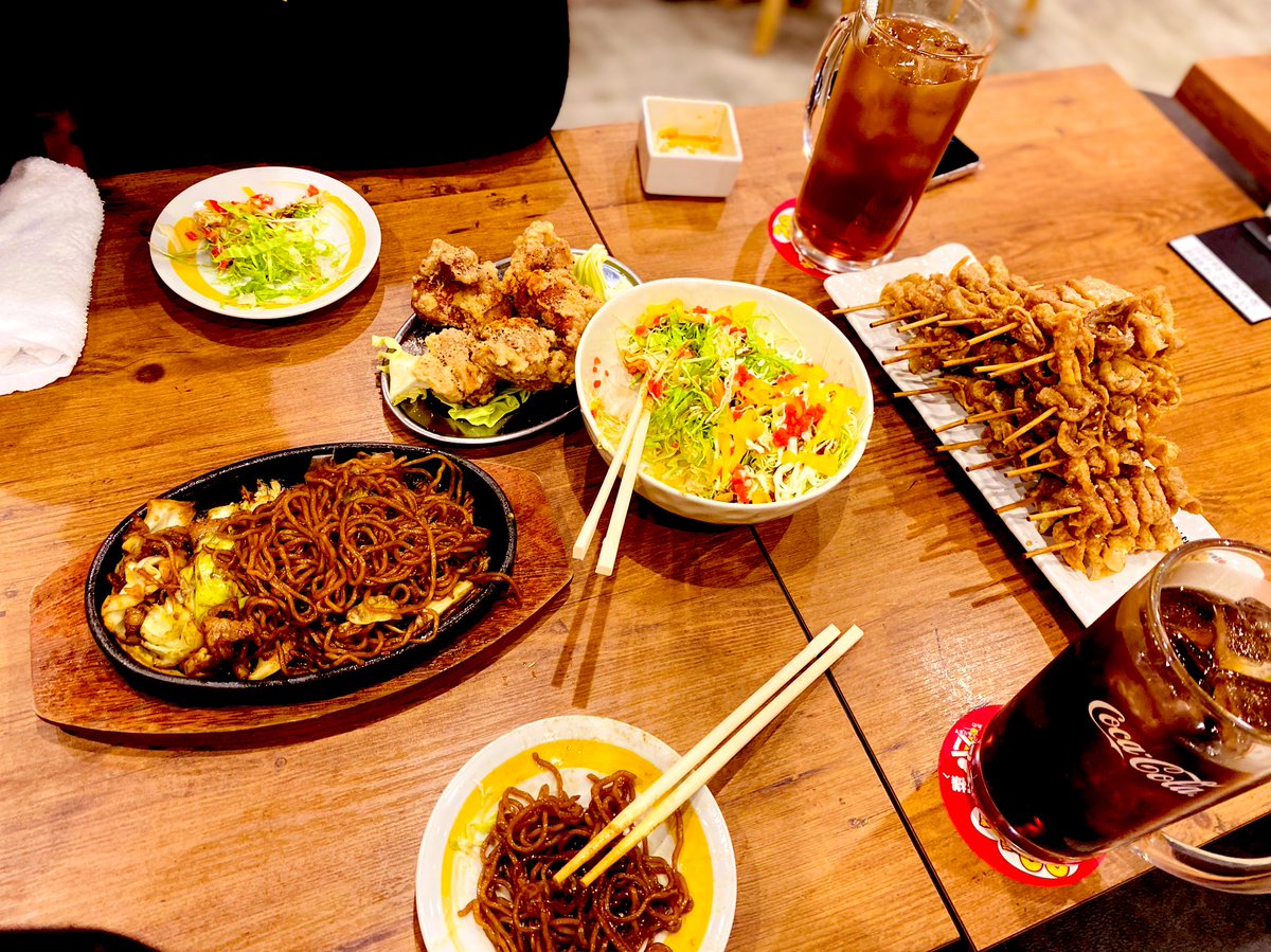 急遽同僚と飲来た