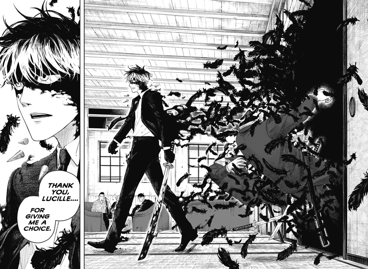 just finished Hokazono's One-shot "Roku no Meiya"
totally loved this one shot!!!!! the dynamic of roku and that hell's guide was my fav and the action choreo+panelling......WOWWW