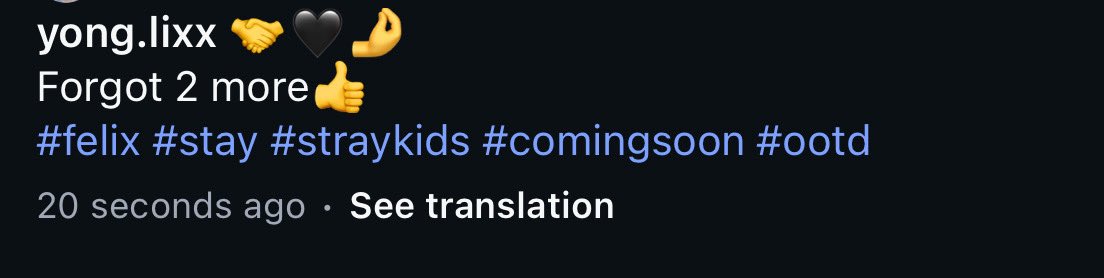 “FORGOT 2 MORE 👍🏻”

😭😭😭😭😭😭😭😭😭

I LOVE FELIX 😭😭😭😭😭 FEFI PLZ NEVER CHANGE 😭😭