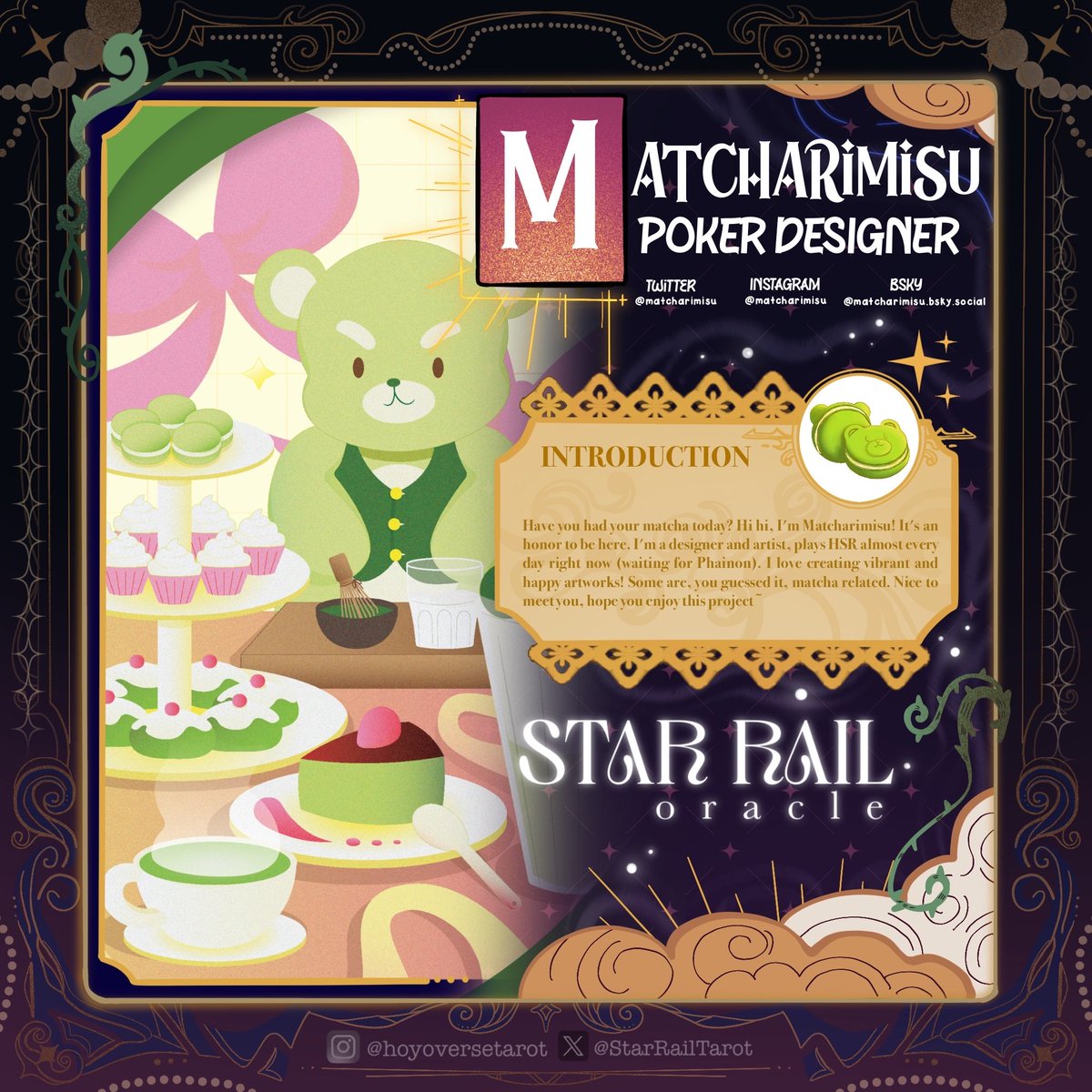 ✨ CONTRIBUTOR SPOTLIGHT - <a href="/matcharimisu/">Matcharimisu | CF21 F13-14</a>

Up next is our Poker Designer, whose work brings style to the deck! Through thoughtful design choices, they’ve helped create a seamless and beautiful card set!!! ✨🎨