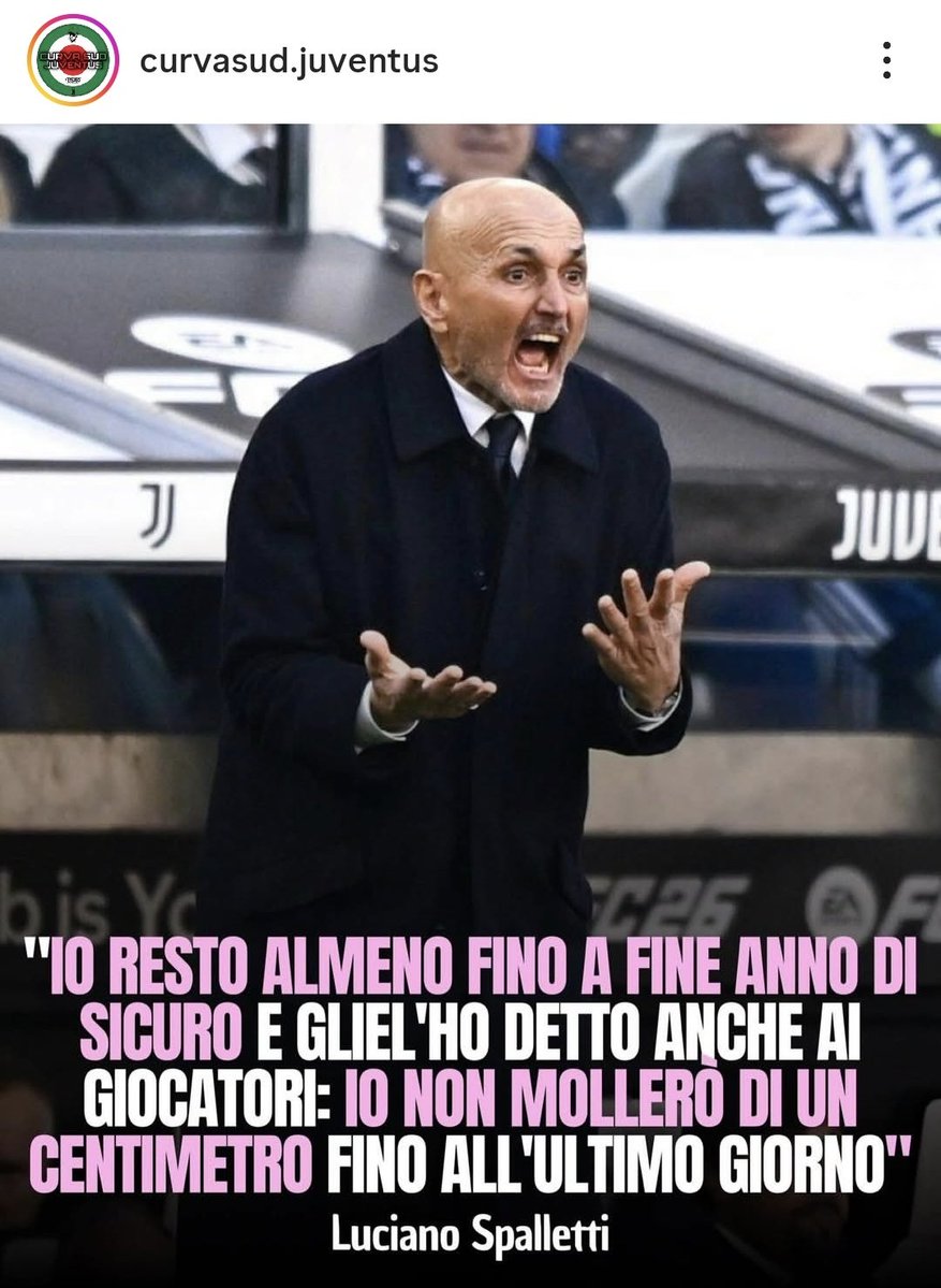 Contratto fino al 2029 (almeno), ruolo da manager all'inglese e totale fiducia.
Solo così possiamo sperare di risalire la china 🤍🖤
#Spalletti #Juventus #JuventusComo