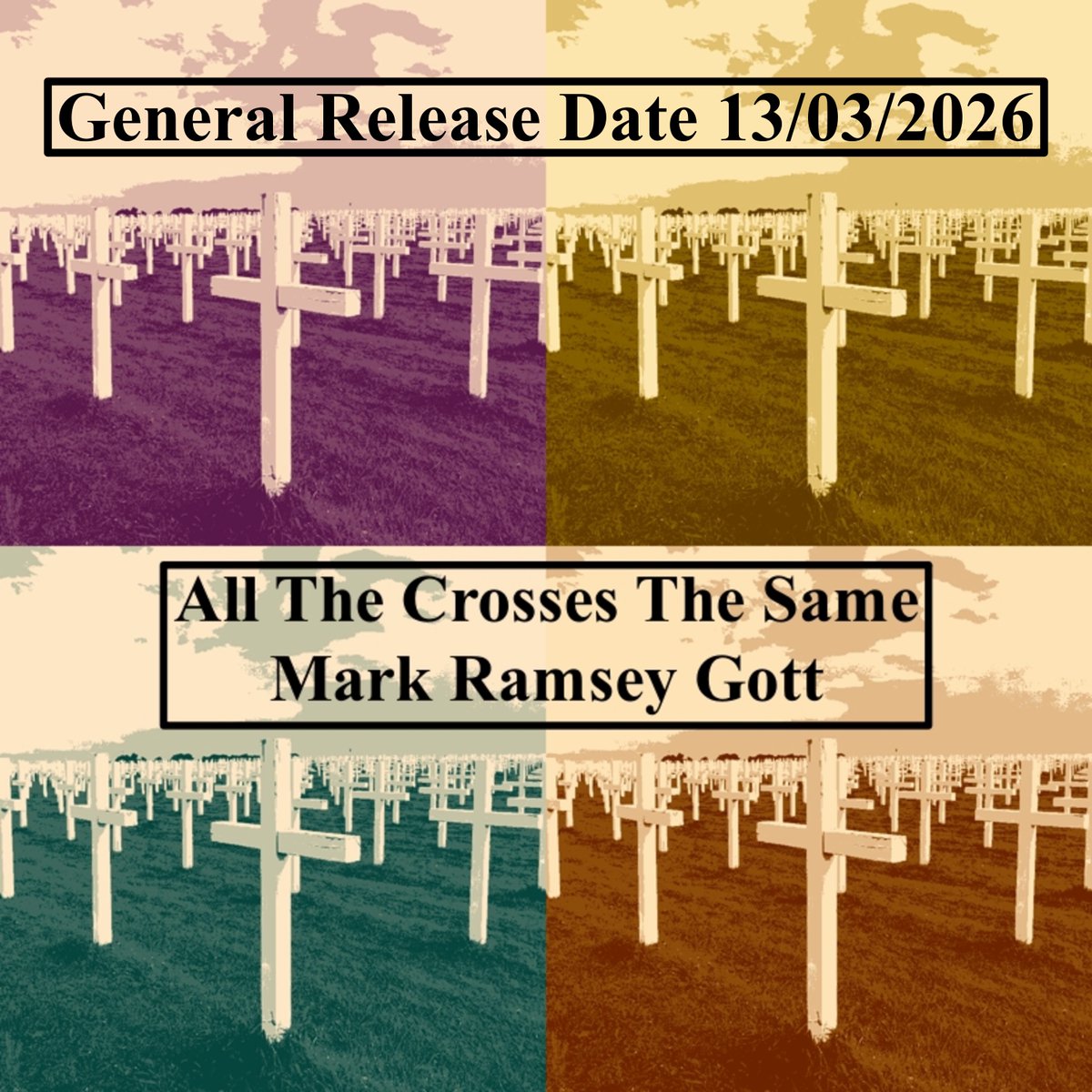 MarkRamseyGott's tweet image. All The Crosses The Same by Mark Ramsey Gott OUT on 13/03/2026 #folk #country #folkmusic #rockmusic #newmusic