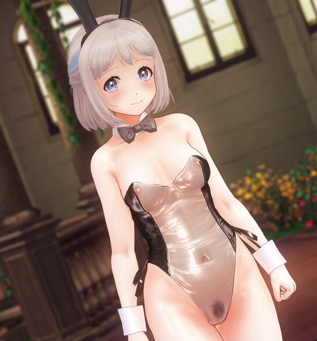 更新に向けて透けバニー修正。 背景反射やめたので、どんな背景でも綺麗に透けるはず∧(川ヮO)∧