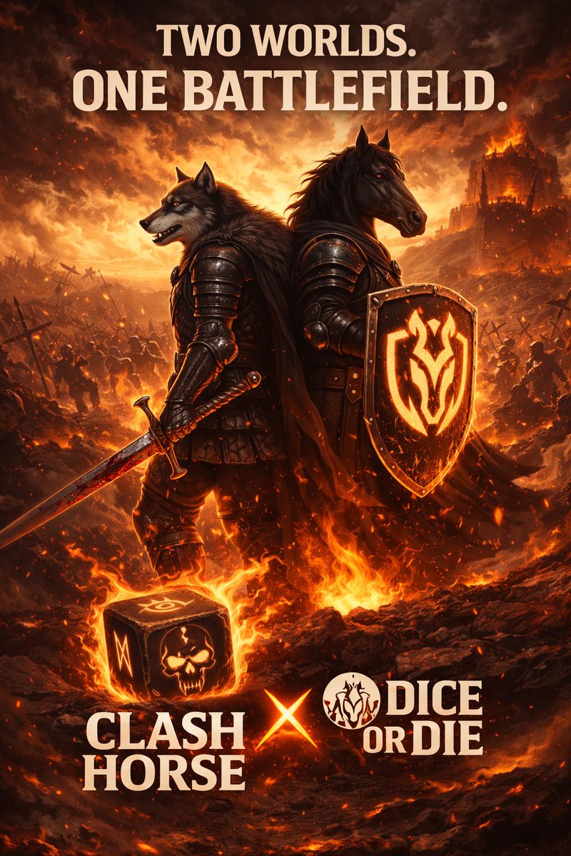 What happens when calculated strategy meets unpredictable chaos?
<a href="/clash_horse/">Clash.horse</a> Horse is stepping into the arena with <a href="/DiceOrDieGame/">DiceOrDie.fun</a>.
Two competitive ecosystems. One shared proving ground.
This isn’t hype for clicks. It’s skill vs pressure.
The battlefield just got interesting.