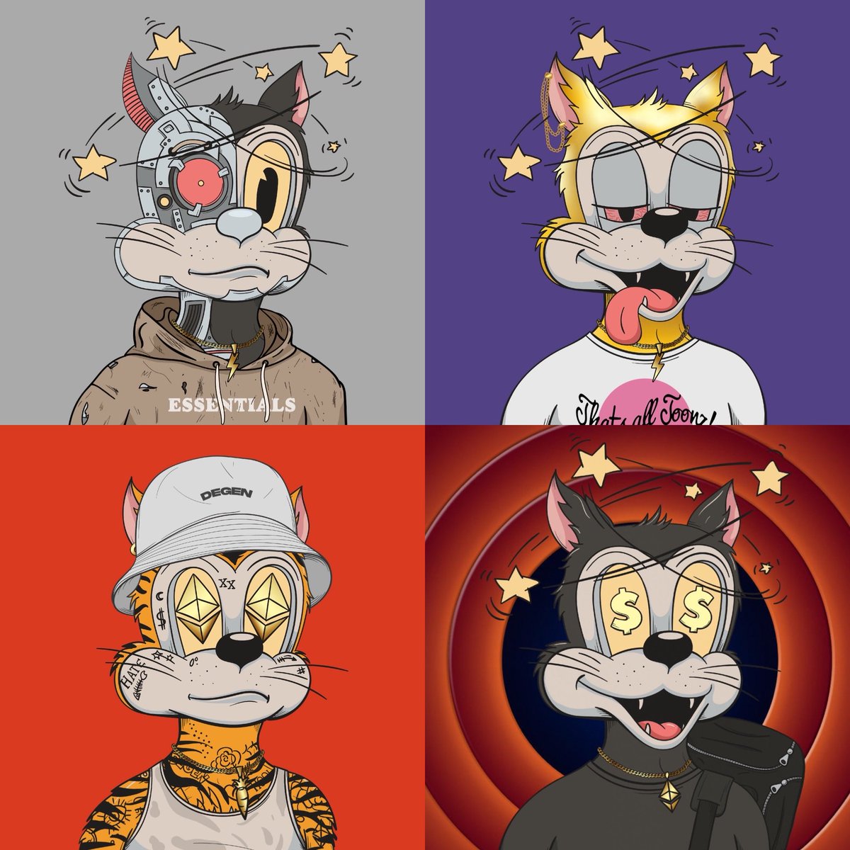 Happy 4th year anniversary to the best nostalgic art in the entire space. Here are my favorite 4 for now. My home and my family are with the degen toonz. If you haven’t found a community that feels like home I implore you to join us !