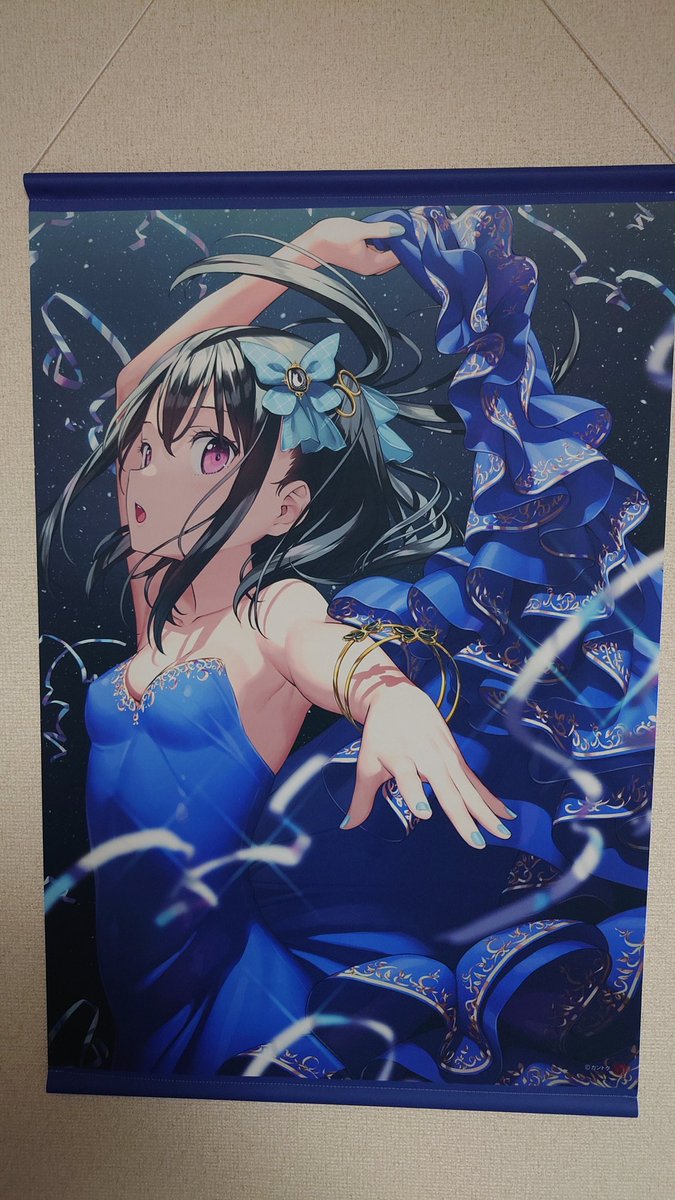 win_win_reality's tweet photo. 絵師展で欲しかったカントク先生のタペストリー買った！ https://t.co/VfNCFxldGC