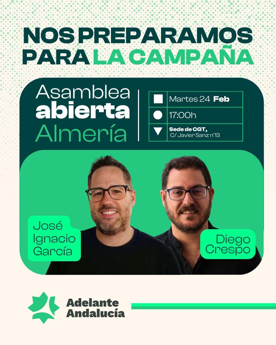 El próximo martes tenemos asamblea abierta con el compañero José Ignacio.
Si te gusta lo que hacemos o decimos y te apetece venir, sin ningún compromiso, vente a la asamblea que es 100% abierta.