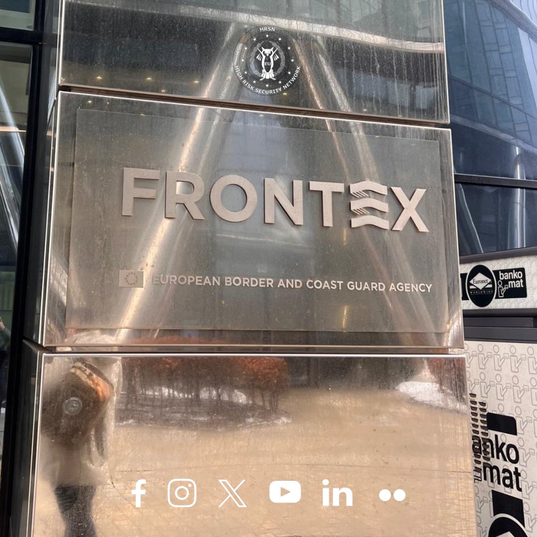 EU_HRSN's tweet photo. On 19 Feb 2026, HRSN joined a C-UAS meeting at Frontex HQ in Warsaw.

Discussion focused on the Operational Trials held in Oct 2025 in Portugal and the EU Action Plan on Drone &amp; Counter-Drone Security

Strengthening EU cooperation and C-UAS capabilities.

#HRSN #Frontex #EU #uas https://t.co/lseOIFPPCO
