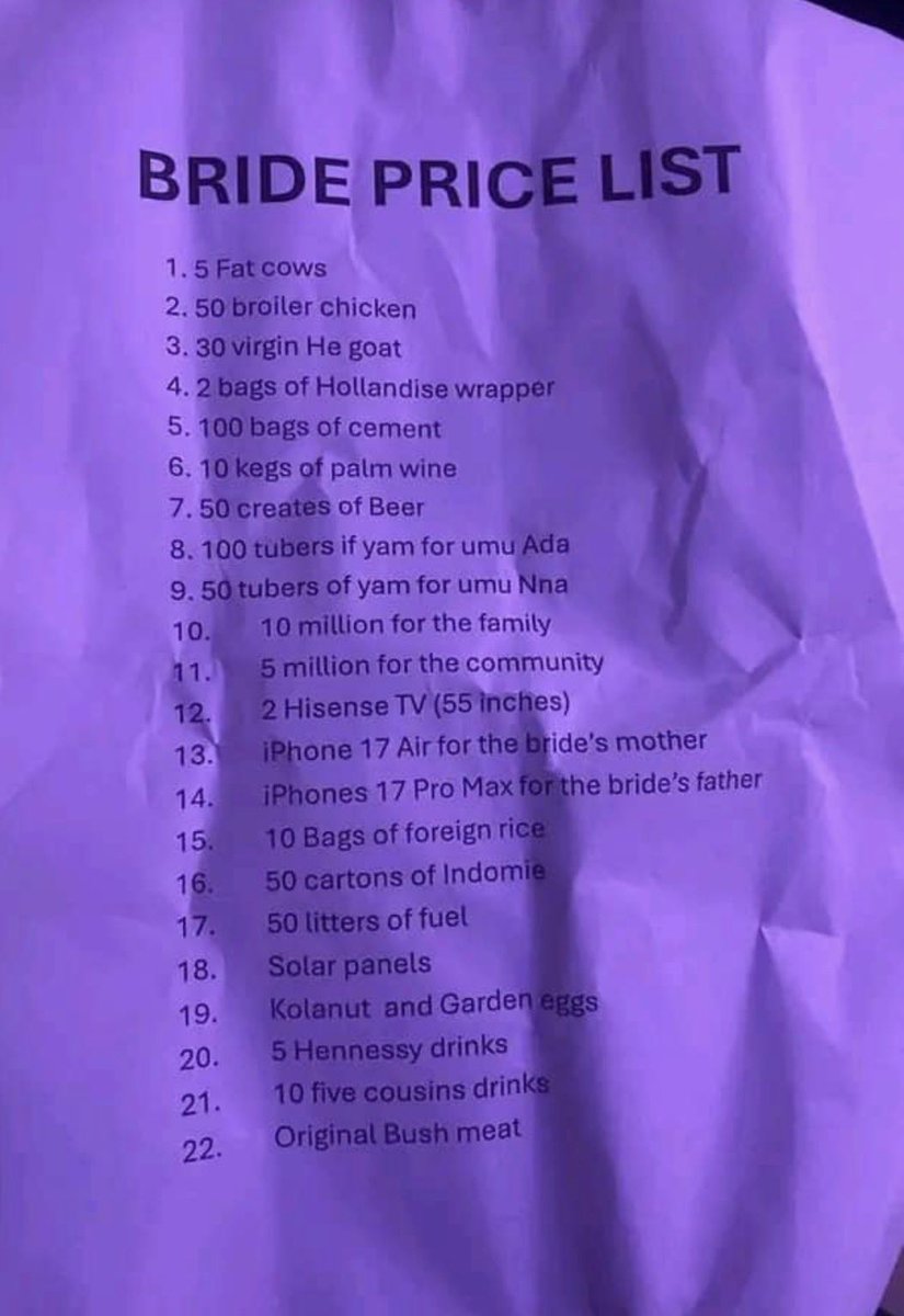 I don finally collect the list… you people can start sending congratulations now.