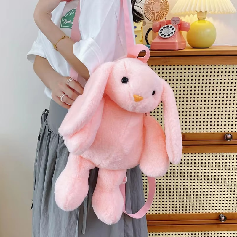 DigitalByHaMy's tweet photo. POV: You said you wanted a “normal” backpack…
But then you saw THIS 🐰😭💖
Soft. Fluffy. Emotionally necessary.

#KawaiiStyle #CuteAesthetic #PlushBag #GirlCore #GiftIdeas https://t.co/3ZGFuaAfrE