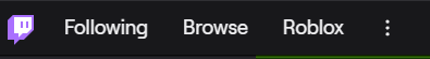 YourFriendKiara's tweet photo. why the fuck is there a roblox tab on twitch??? ive never played or watched a minute of roblox in my life LOL https://t.co/9keB1ItaWG