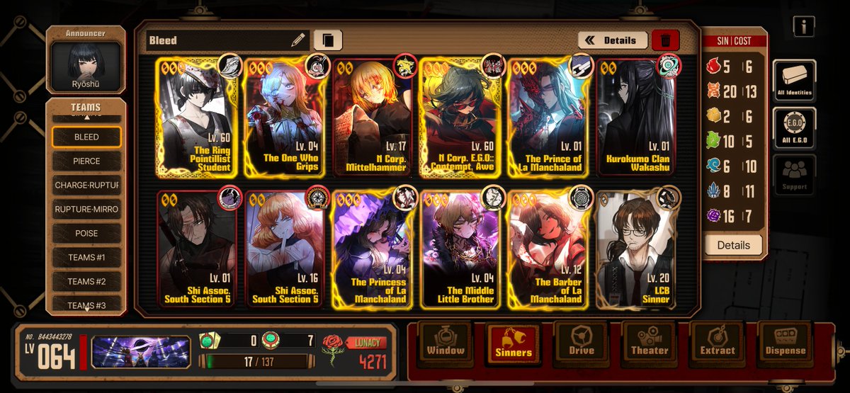 @That_1TreeGuy I’m level 64 and technically I have every team except ...