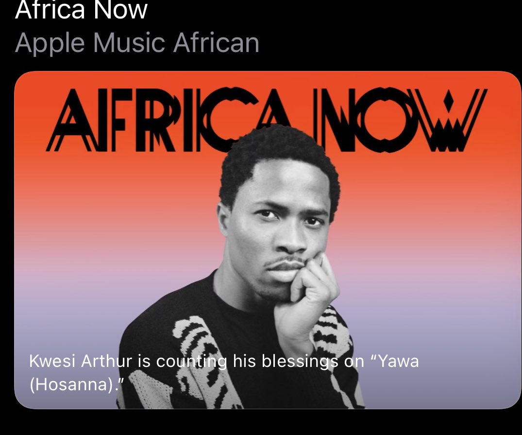 Charts_Ghana's tweet photo. 🚨 COVER STAR | Apple Music 🎧 

@KWESIARTHUR_ graces the cover of Africa Now.

A major co-sign spotlighting his growing continental momentum following the release of his recent album, “Redemption Valley” 

#ChartsGhana🇬🇭 #AfricaNow https://t.co/gpcPihWqY0