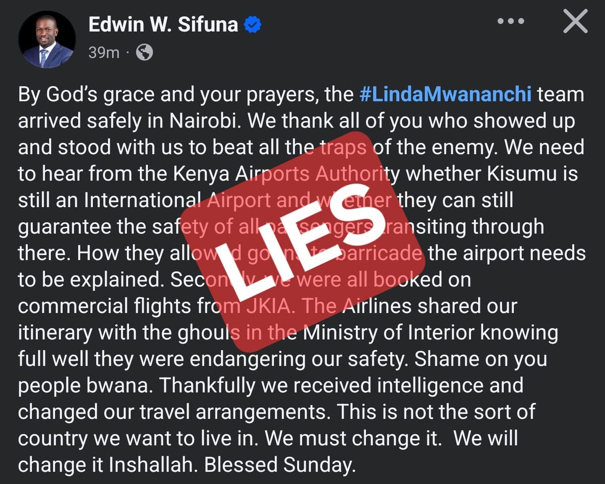 Kenya must remain anchored in evidence and law, not online frenzy. Claims against Raymond Omollo demand verification through due process, not rumor. Truth protects institutions and citizens alike. #TruthOverNoise StopTheLies.
