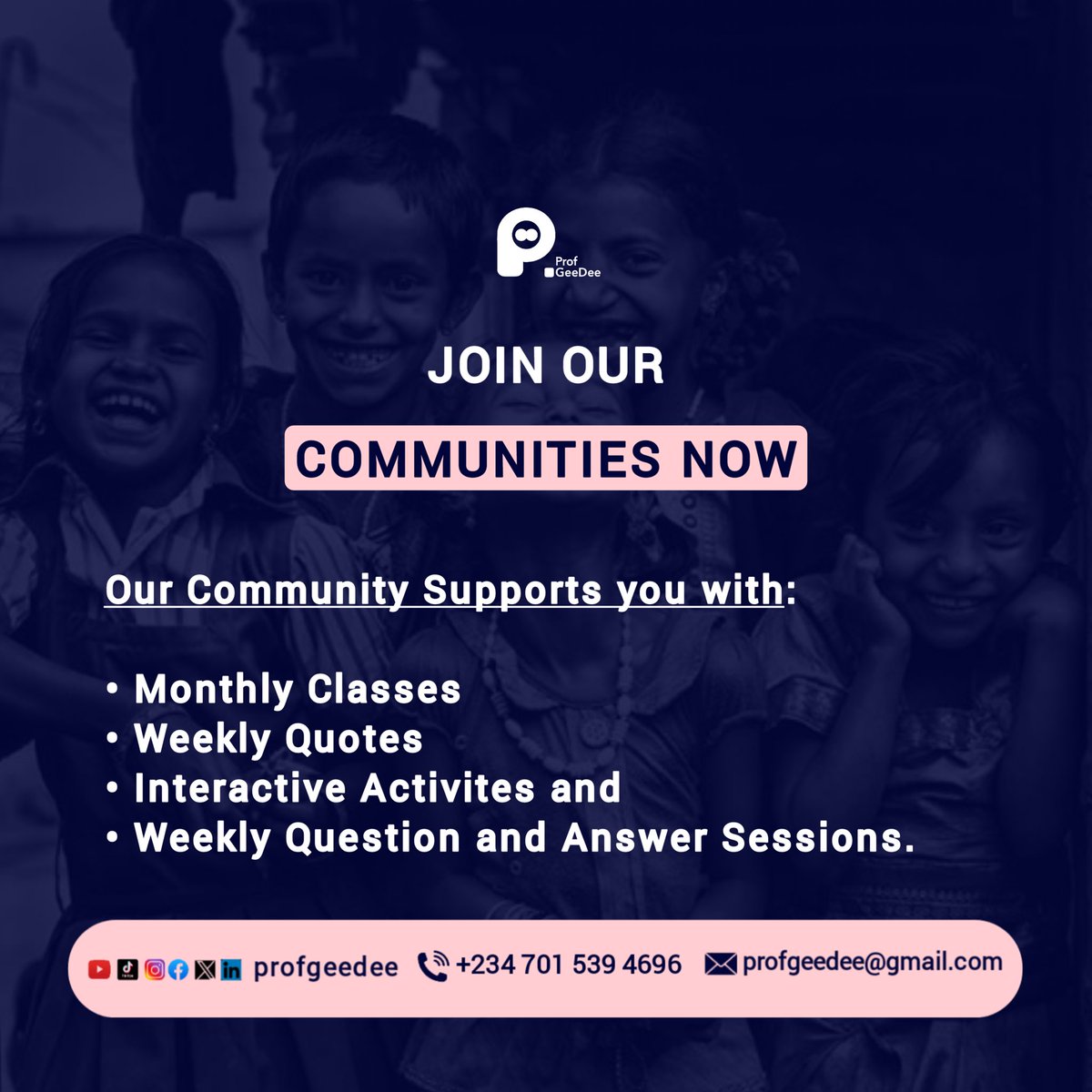 Teaching can feel overwhelming.
Parenting can feel confusing.

But growth becomes easier in the right room.

That’s why our Teachers’ and Parents’ Communities exist.

Weekly Q&amp;A.
Monthly classes.
Real answers.
Real progress.

The right support changes everything.

Join us
