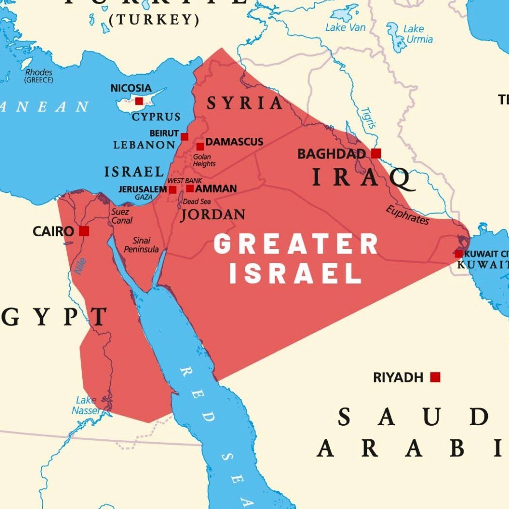 Este es el nivel de fanatismo de personajes que toman decisiones globales. El ignorante, mesiánico, fundamentalista religioso y supremacista embajador de Estados Unidos en “Israel”, <a href="/GovMikeHuckabee/">Ambassador Mike Huckabee</a> 

"Estaría bien que Israel tomara la tierra desde el Nilo hasta el Éufrates