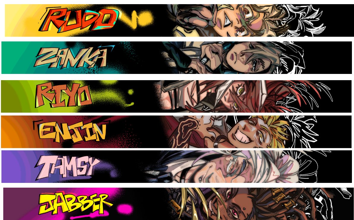 #GACHIAKUTA  lanyard keychain merch thing update....added more characters...