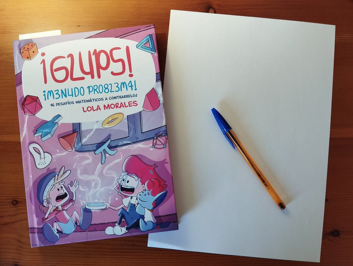 Preparado para comenzar una nueva aventura: ¡Glups! Menudo problema, de <a href="/lolamenting/">Lola Morales</a> #matemáticas ¡Esto promete!