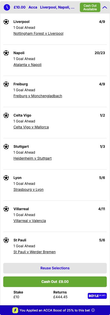 Footy Accumulators tweet media