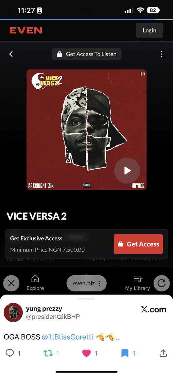 Vice Versa 2 !! From <a href="/presidentzikBHP/">yung prezzy</a> and <a href="/iamhotyce/">HOTYCE</a> Out now on all digital platforms! Proud of you two!! Pushing the culture to greater heights! Support this album. Stream!!