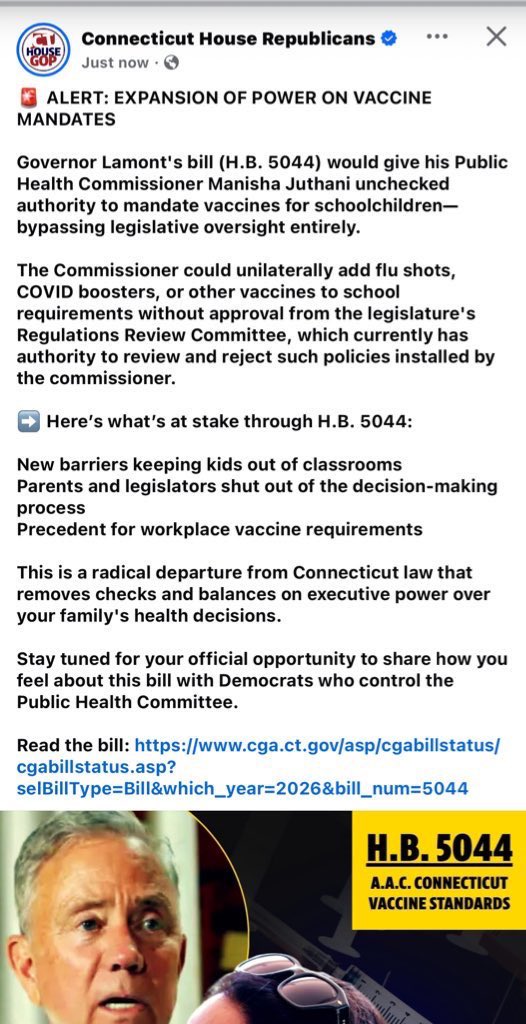 Doesn’t Lamont’s wife own a company that sells these. She didn’t even keep the company in CT because of the policies, she moved it to TN. 

Then now there’s this 👇🏻