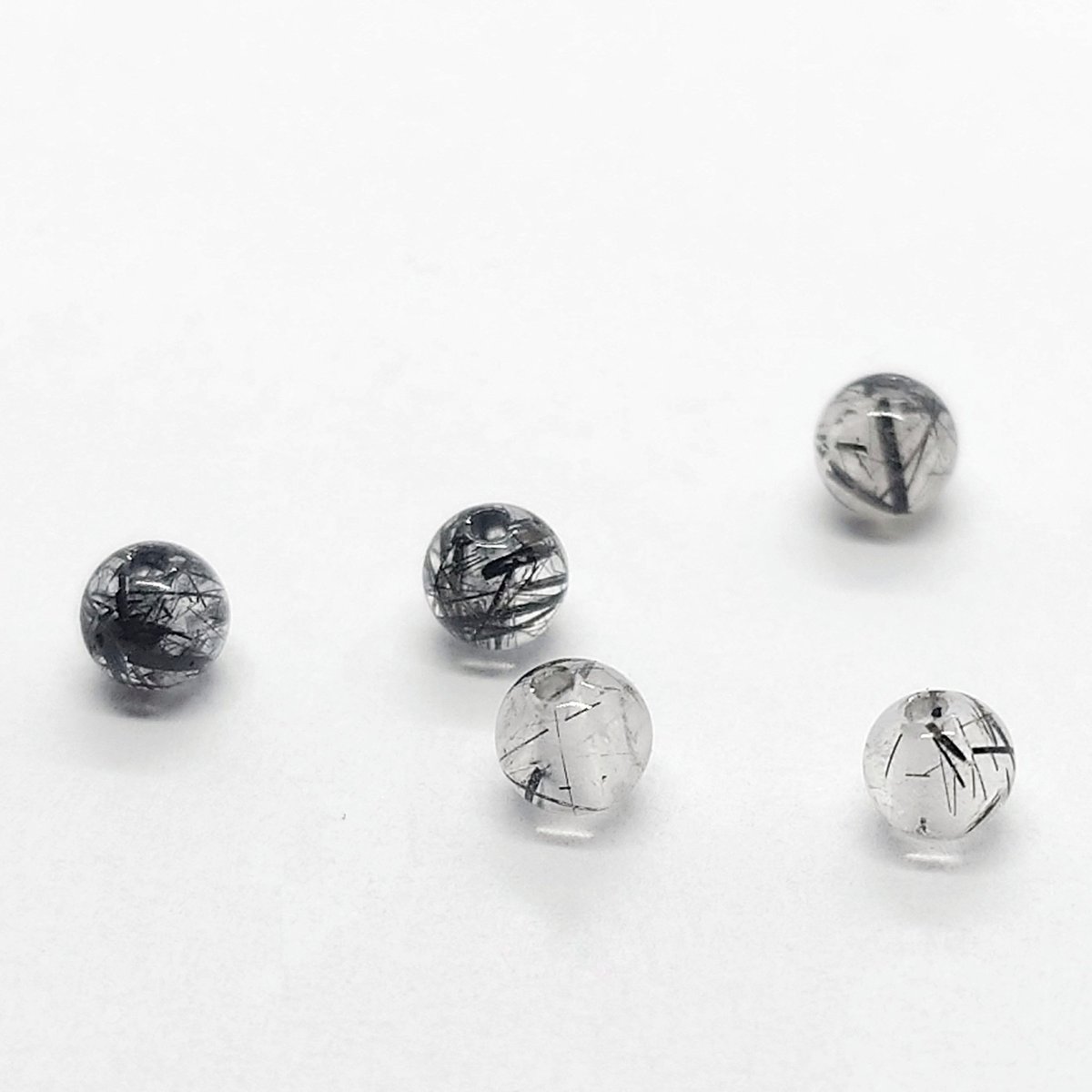 ◇新作◇ ◇パーツが選べる◇ ブラックルチルクォーツの一粒ピアス