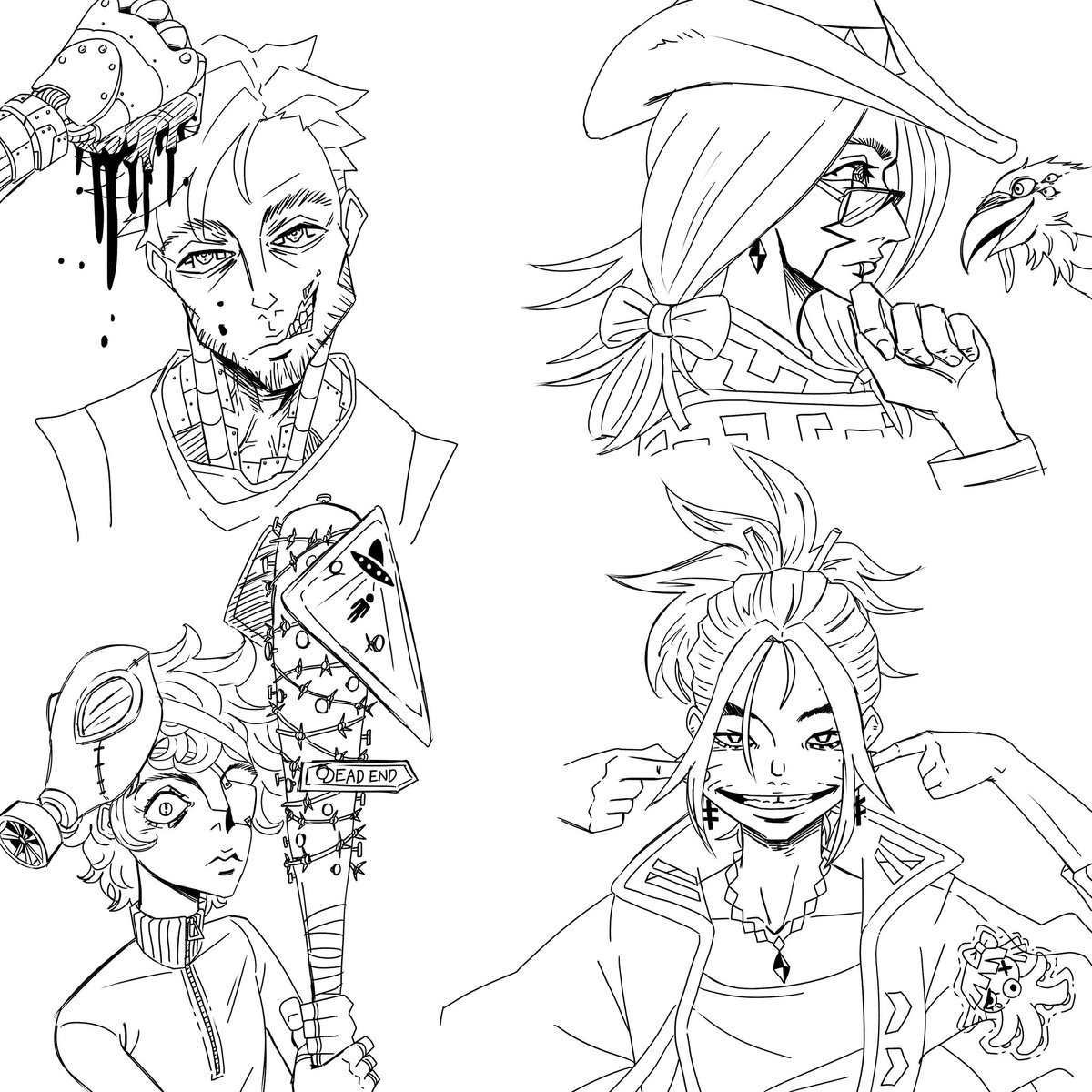 serratedcomb's tweet photo. my one per sometimes rate of posting #oc #characterdesign #conceptart https://t.co/Auhr4XW1y5