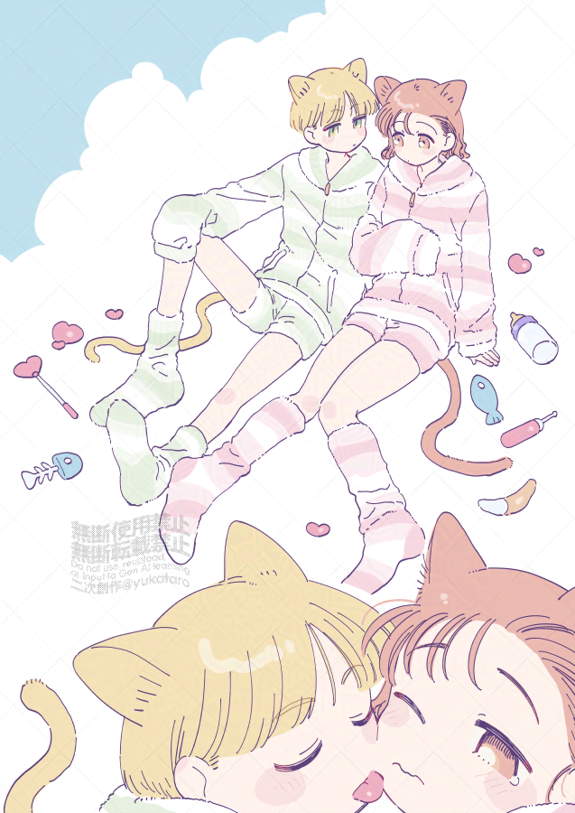 yukataro's tweet photo. 今日はねこの日なのでにゃんこ茜森を再掲してもよいとされております https://t.co/TW1w2KbS3n