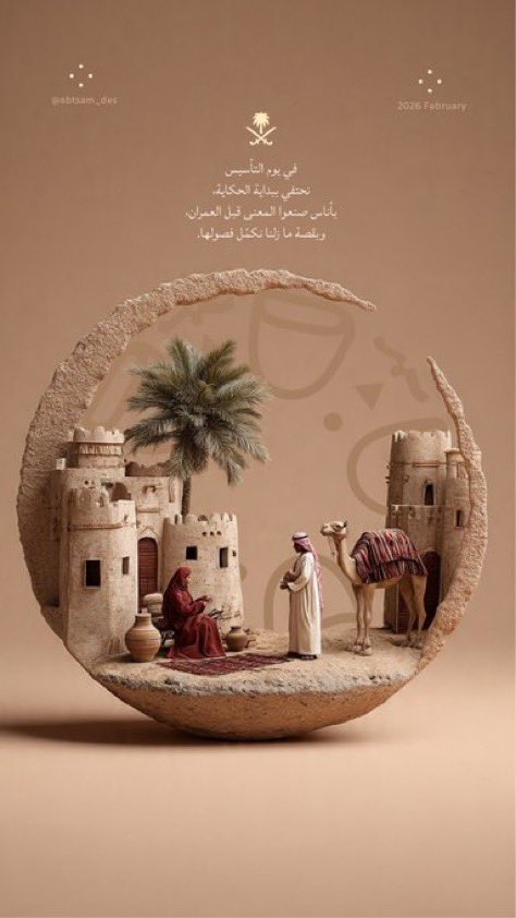 mimiksa1's tweet photo. #يوم_التأسيس 
#يوم_بدينا_1727 
..
نحتفي ببداية الحكاية .. وبأناس صنعوا المعنى قبل العمران ..وبقصة مازلنا نكمل فصولها … https://t.co/l8LAgxK4c1