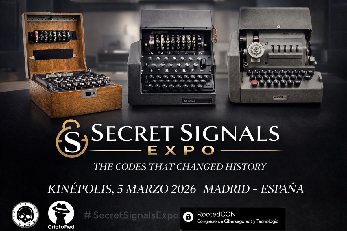 📢¿Quieres ver una máquina Enigma original usada en la Guerra Civil Española? ¿Conocer de cerca las famosas Hagelin ¿Ver libros de claves y documentos de cifrado históricos originales y entender cómo funcionaban? ¿Conocer el papel que tuvieron los españoles en el descifrado de