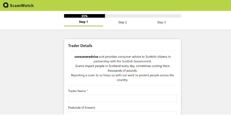 TSScot's tweet image. Have you experienced a scam?

If you're in Scotland, report it to Advice Direct Scotland on 0808 164 6000 or via scamwatch.consumeradvice.scot  

Stay #ScamAware