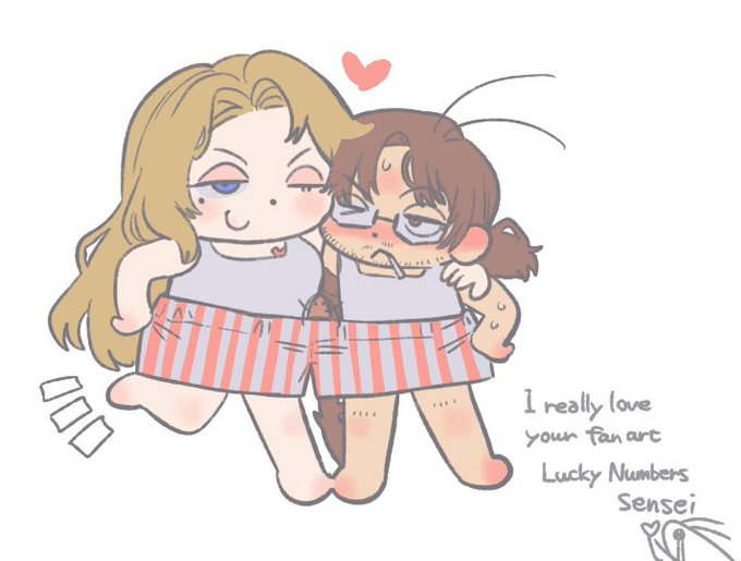 @luckynumbersLCB OMG sensei! I'm so happy you replied🥹Thank you so much!Your LCB913 and Dante always make my heart race. Your ideas are incredibly cute and brilliant, honestly I could cry.I especially love your fan art where 913 are wearing matching underwear♡♡♡ 