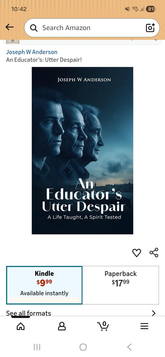 JoeAnde55340729's tweet photo. My first ever book is out and I would love for your support in promoting it. Thanks for your help 👍 🙂 ❤️ https://t.co/8c7oxK6V8B