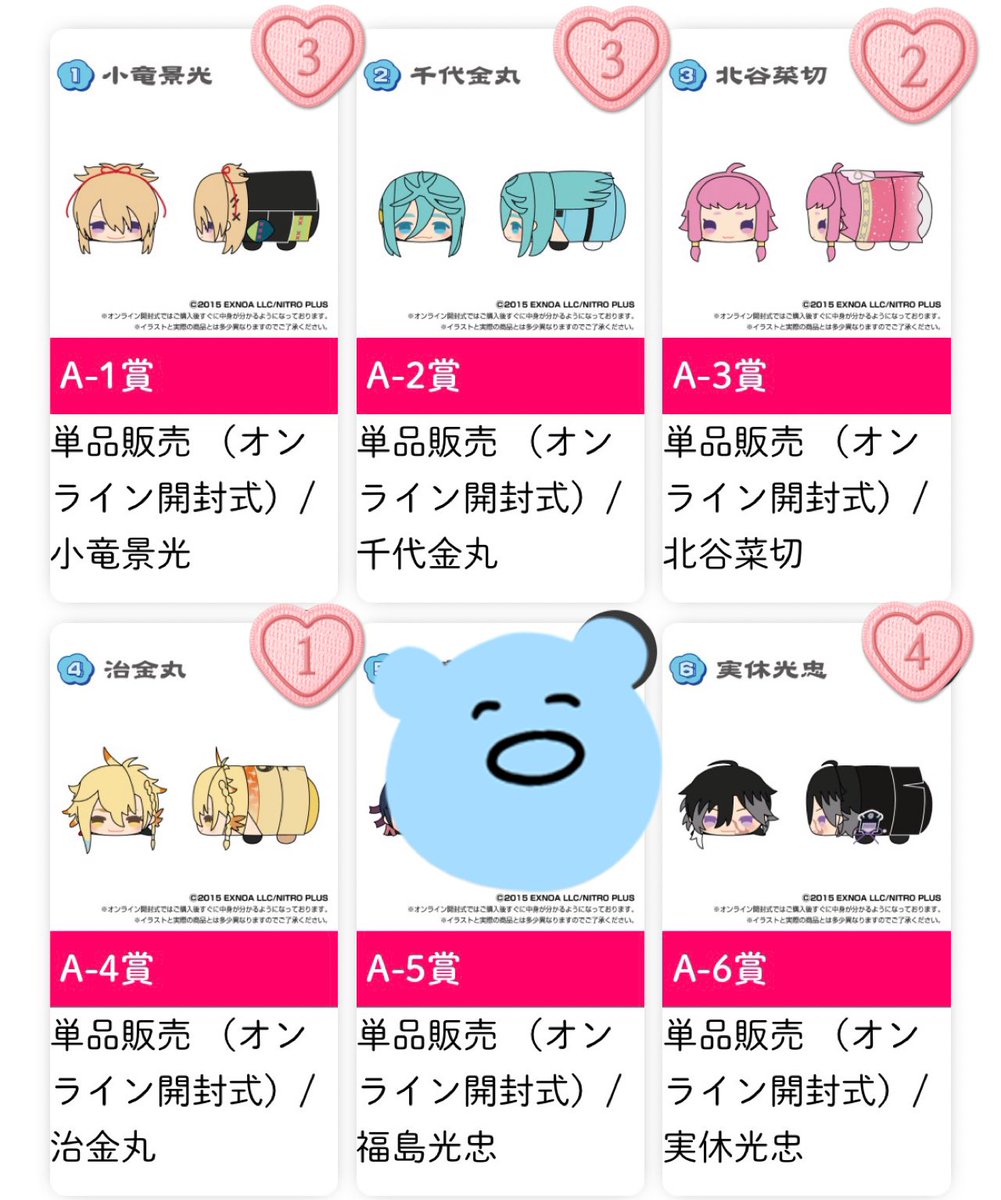 交換 譲渡】刀剣乱舞 もちもちマスコット もちマス 譲)♡小竜 ♡実休