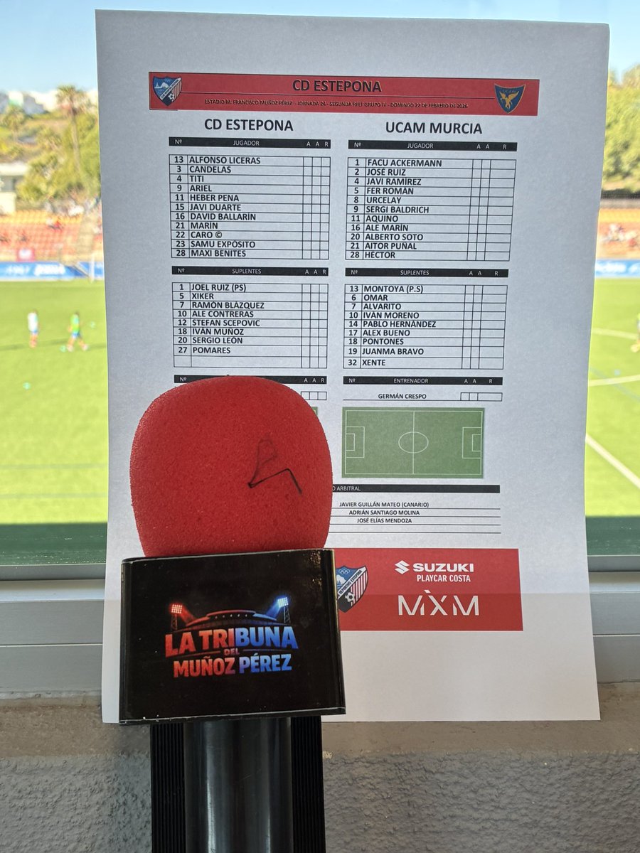 ❤️💙⚽️ ¡TODO PREPARADO!

🎙️ En directo modo radio:
📡 cdesteponafans.com/directos
📺 YouTube 👉 youtube.com/live/aTNdjNrEp…

💙⚽ #CDEstepona #Directo