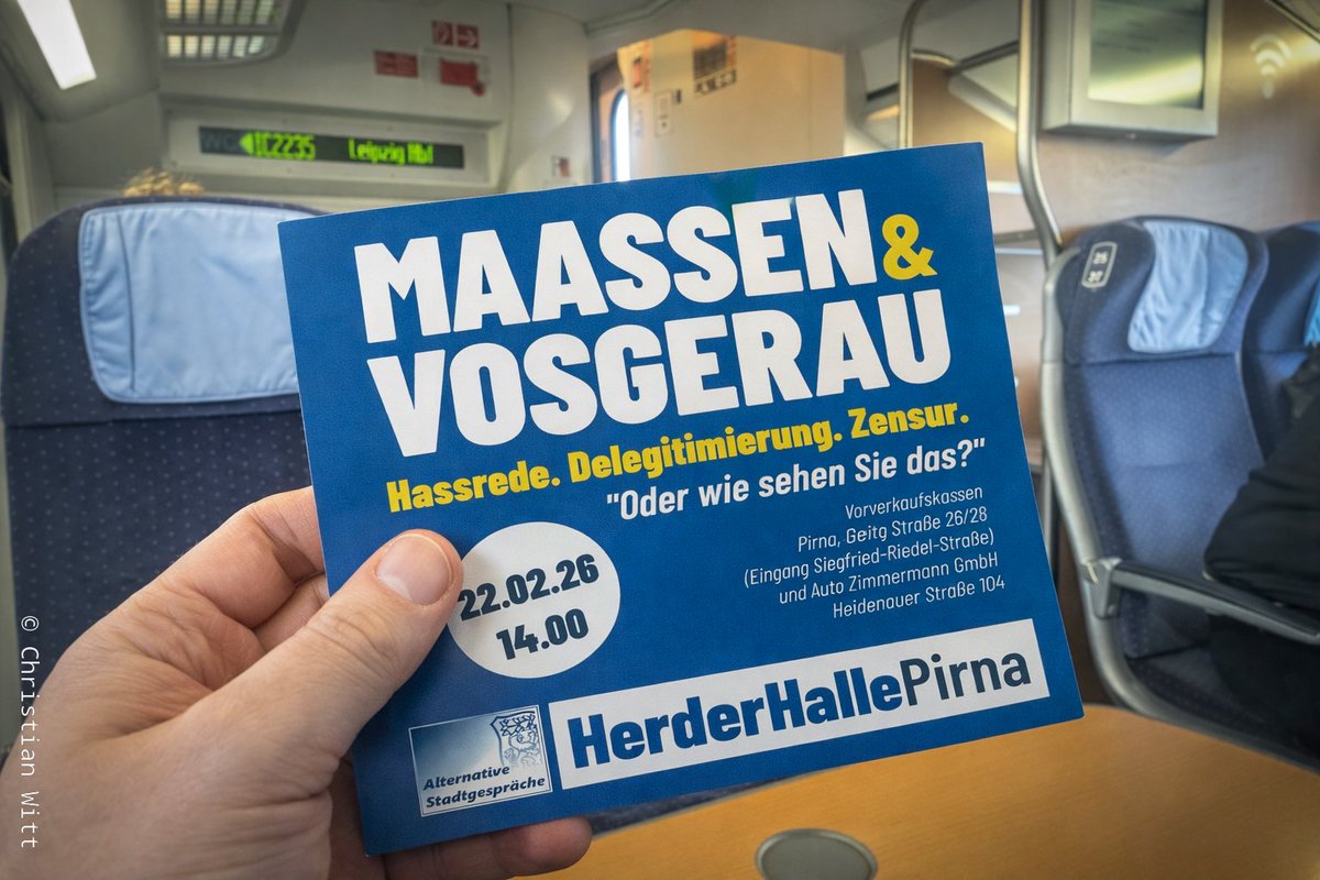Jemand in Pirna heute?

#Maassen #Vosgerau #Pirna